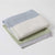 Spectacular Block Stripe Denim Sage Blankets by Jiggle & Giggle