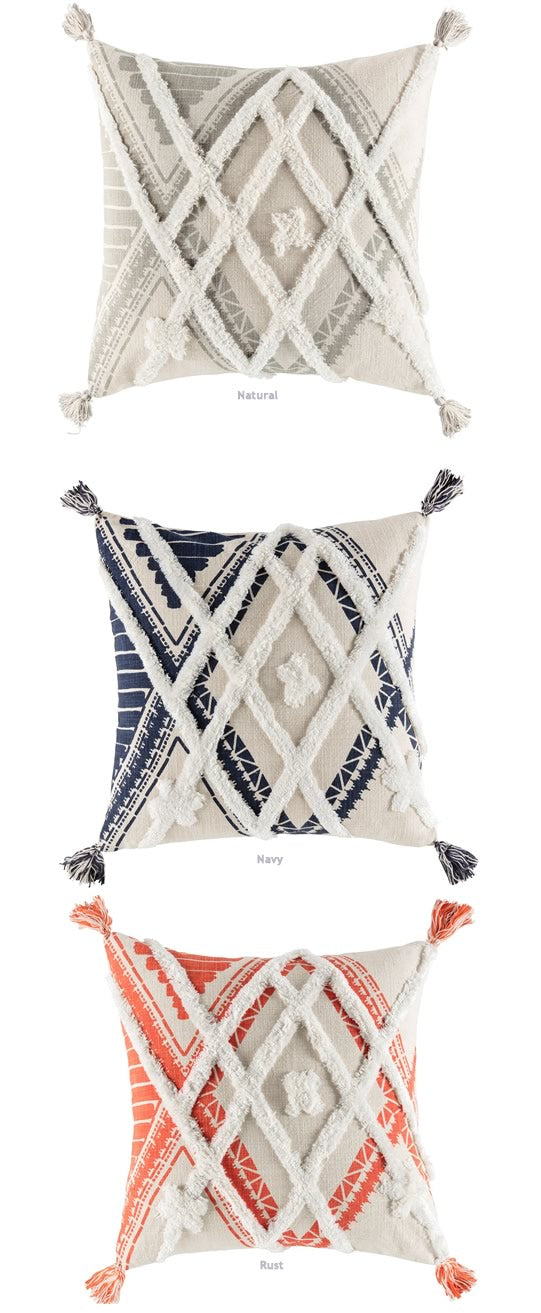 Dayo Orange Cushion (50 x 50cm) by Kas – Cottonbox Pty Ltd