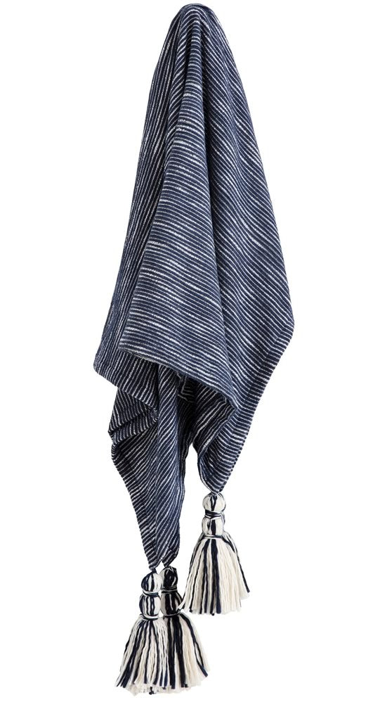 Montauk Navy Throw by Kas – Cottonbox Pty Ltd