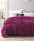 Ultrasoft Warm Winter Mink Magenta Blanket by Kingtex