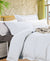 Bamboo White 400TC Quilt Cover Set by Kingtex