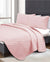 Chic Embossed Dusty Pink Coverlet Set by Kingtex