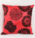 Decorative Satin Flower Party Cushion by Kingtex