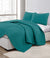 Chic Embossed Teal Green Coverlet Set by Kingtex