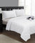 Floral Jacquard White Coverlet Set by Kingtex