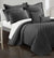 Interlace Vine Charcoal 9pce Comforter Set by Kingtex