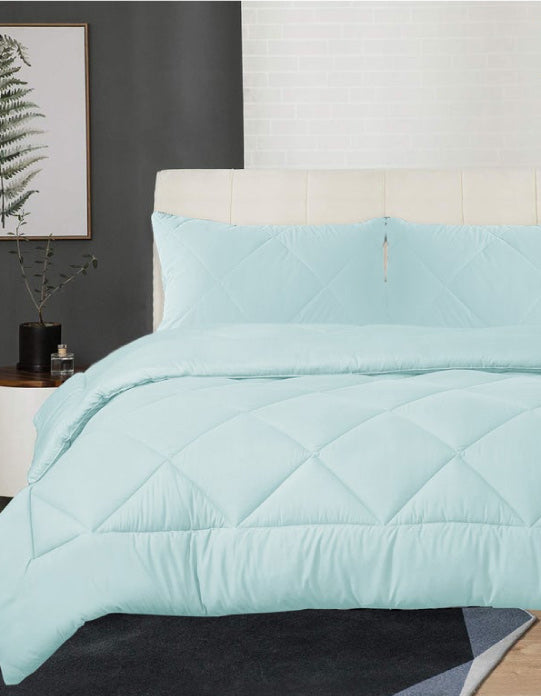 Mink Flannel Aqua Comforter Set by Kingtex Cottonbox Pty Ltd