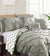 Pinch Pleat Grey Comforter Set by Kingtex