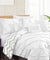 Pinch Pleat White Comforter Set by Kingtex