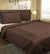 Pintuck Chocolate Quilt Cover Set by Kingtex