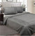 Classic Pintuck Grey Quilt Cover Set by Kingtex