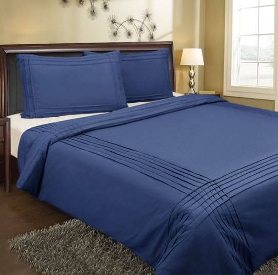 Kingtex Pintuck Quilt Cover Set Chocolate King main image 0
