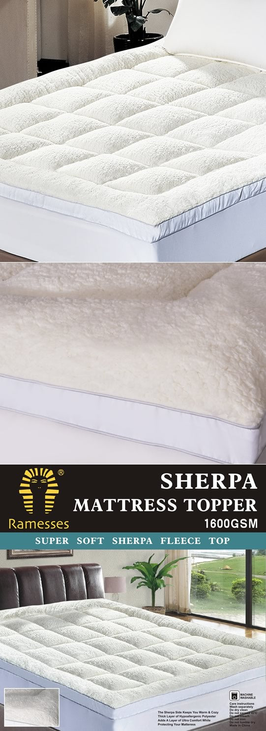 Mattress Toppers Sherpa by Kingtex Cottonbox Pty Ltd