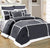 Soho Sherpa Charcoal Comforter 7pce Set by Kingtex