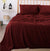 Teddy Fleece Burgundy Sheets by Kingtex