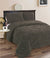 Teddy Fleece Charcoal Comforter Set by Kingtex