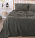 Teddy Fleece Charcoal Sheets by Kingtex