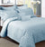 Ultrasonic Steel Blue 9pce Comforter Set by Kingtex