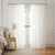 Adain Palace Pencil Pleat Sheer White Curtain by Laura Ashley