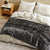 Dover Shadow Blanket by Linen House