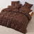 Layla Chocolate Quilt Cover Set by Linen House