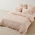 Manon Blush Quilt Cover Set by Linen House