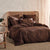 Nara Chocolate Bed Linen Range by Linen House