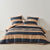 Rugby Stripe Bluestone Quilt Cover Set by Linen House
