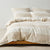Vintage Wide Stripe Natural Quilt Cover Set by Linen House