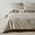 Volley Check Pebble Bed Linen by Linen House