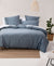 Nara Bluestone Quilt Cover Set by Linen House