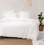 Nara White Quilt Cover Set by Linen House