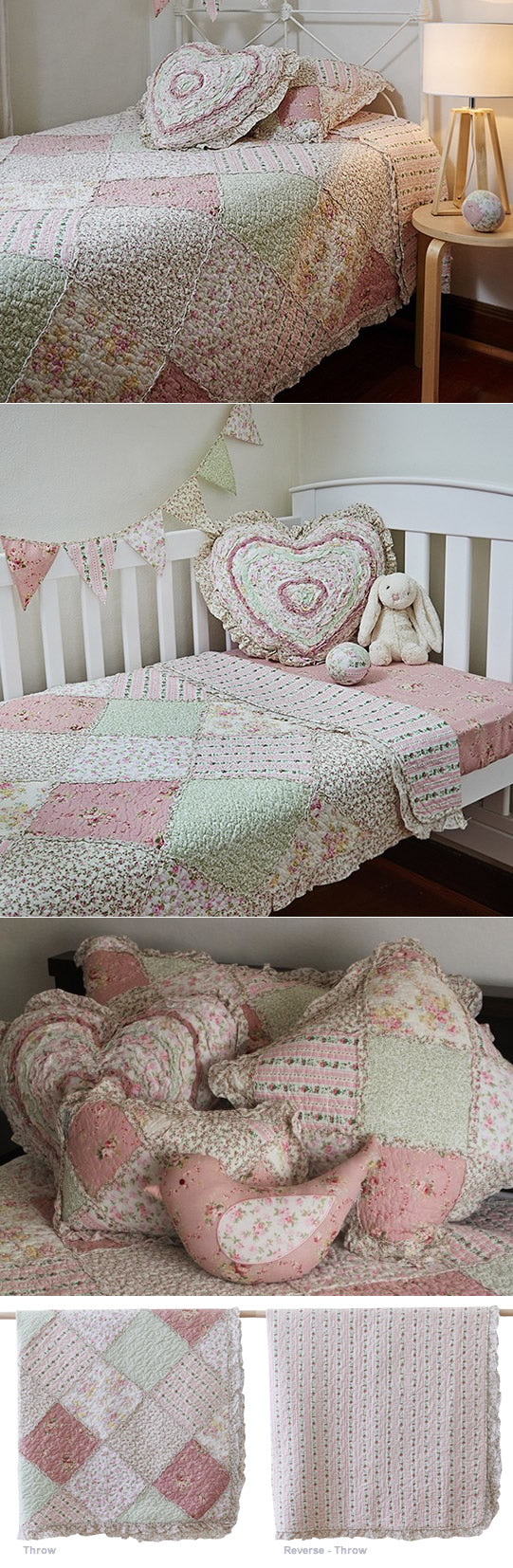 Lila Cot Quilt (90 x 120cm) by Linens n Things Cottonbox Pty Ltd