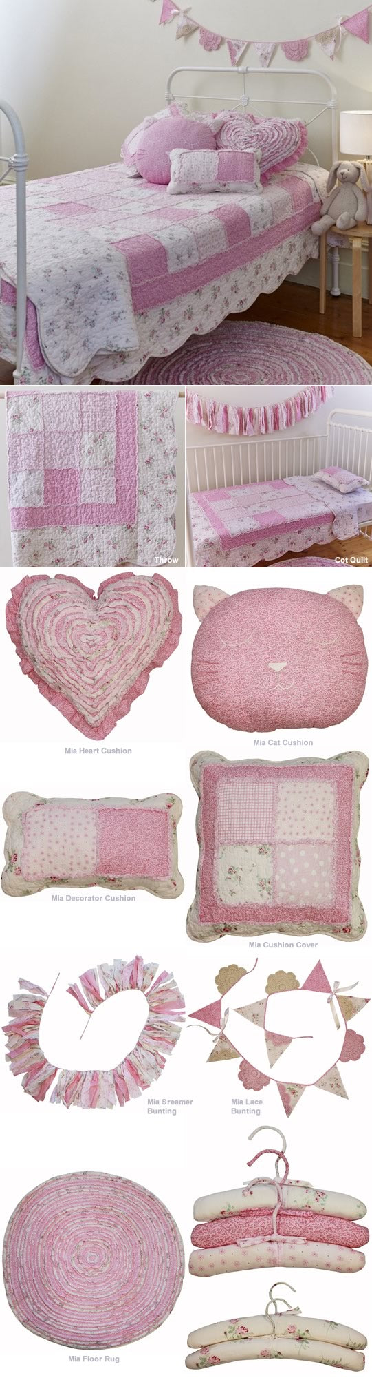 Mia Cot Quilt (100 x 120cm) by Linens n Things Cottonbox Pty Ltd