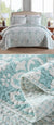Vera Glacier Bedspread Set by Linen & Thread