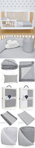 Misty Grey Jersey Cot Bedding by Living Textiles
