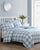 Cynthia Powder Blue Quilt Cover Set by Laura Ashley