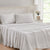 Gingham Stone Cotton Sheet Set by Laura Ashley
