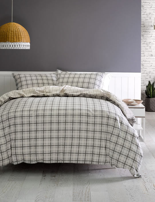 Creswick Flannelette Quilt Cover Set by Linen House Cottonbox Pty Ltd