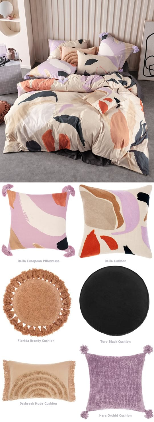 Della Ginger Quilt Cover Set by Linen House – Cottonbox Pty Ltd
