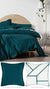 Deluxe Waffle Teal Bed Linen by Linen House