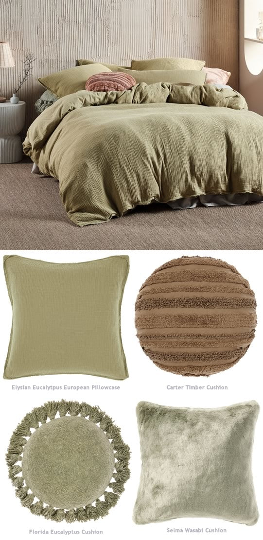 Elysian Eucalyptus Quilt Cover Set by Linen House Cottonbox Pty Ltd