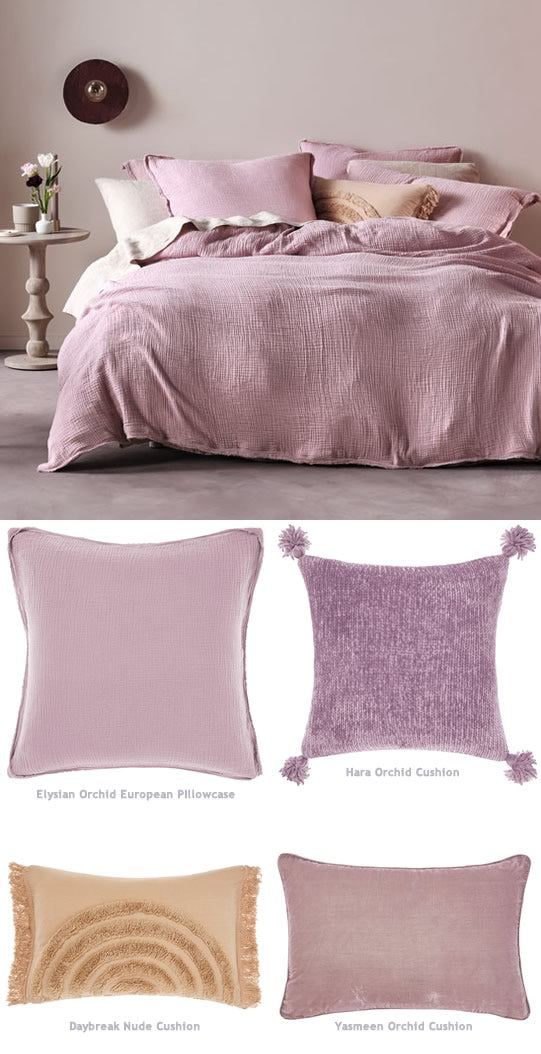 Elysian Orchid Quilt Cover Set by Linen House Cottonbox Pty Ltd