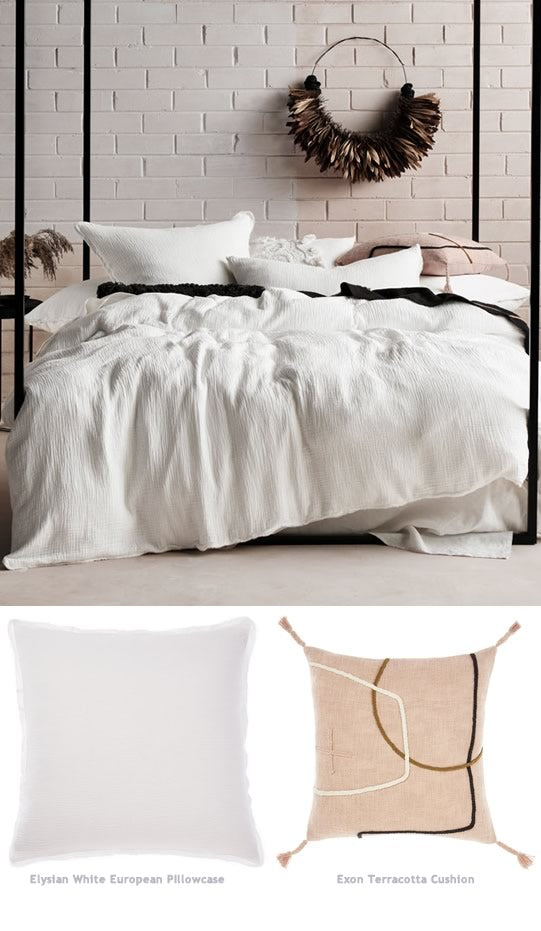 Elysian White Quilt Cover Set by Linen House Cottonbox Pty Ltd