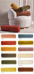 Enrique Bolster Cushions by Linen House