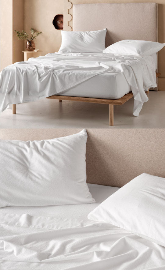 White Flannelette Sheet Set by Linen House Cottonbox Pty Ltd
