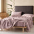 Lavender Flannelette Sheet Set;by Linen House