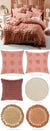 Haze Rosette Quilt Cover Set by Linen House