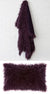 Lark Aubergine Faux Fur Accessories by Linen House
