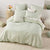 Lisette Seafoam Quilt Cover Set by Linen House